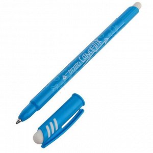Ручка шариковая со стираемыми чернилами Tratto Ftratto Cancellik + ластик, 0.5 мм, голубые чернила