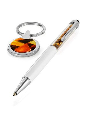 Подарочный набор с брелоком и ручкой