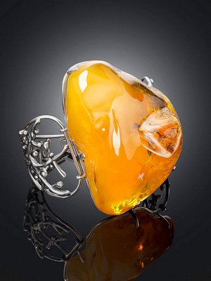 Авторский браслет из натурального цельного янтаря