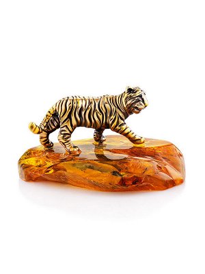 amberholl Сувенир из натурального янтаря «Тигр»