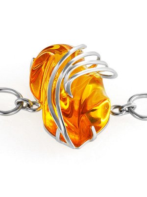 Изящный браслет из натурального лимонного янтаря «Риальто»