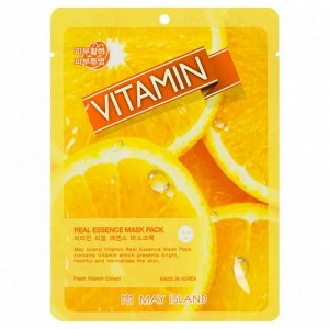 Vitamin real essence mask pack тканевая маска с витаминами 25мл