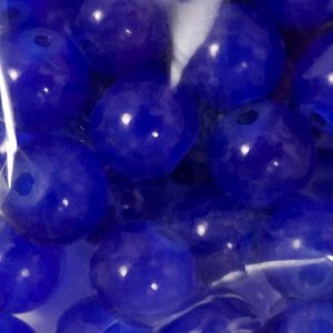 Набор стеклянных бусин "Candy" 8 мм, 50 шт, синий