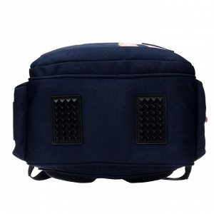 Рюкзак школьный Bruno Visconti, 40 х 30 х 19 см, эргономичная спинка, "Кролик", синий, пенал в подарок