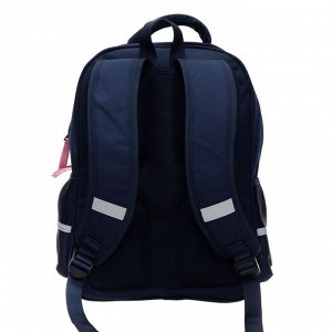 Рюкзак школьный Bruno Visconti, 40 х 30 х 16 см, эргономичная спинка, «Крольчата Милашки», синий