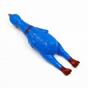 Пижон Игрушка пищащая &quot;Задумчивая курица&quot; малая для собак, 16,5 см, ярко-синяя