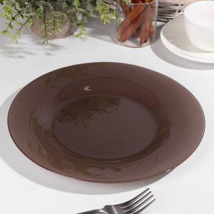 Тарелка «Браун Сити», d=26 см, цвет коричневый