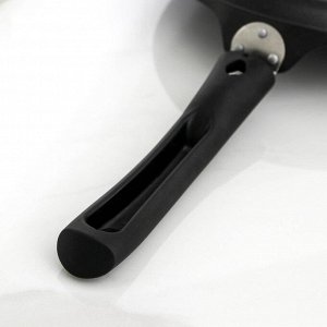 Сковорода блинная «Традиция», d=22 см, съёмная ручка, антипригарное покрытие, цвет чёрный