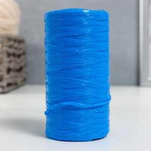 Пряжа "Для вязания мочалок" 100% полипропилен 300м/75±10 гр (василёк)