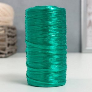 Пряжа "Для вязания мочалок" 100% полипропилен 300м/75±10 гр в форме цилиндра (изумрудный)