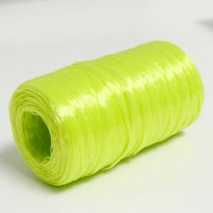 Пряжа "Для вязания мочалок" 100% полипропилен 300м/75±10 гр в форме цилиндра (лайм)