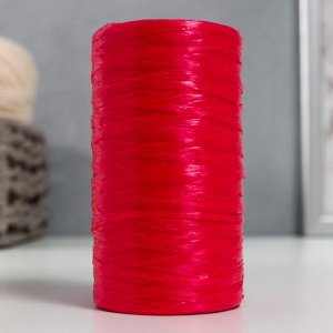 Пряжа "Для вязания мочалок" 100% полипропилен 300м/75±10 гр в форме цилиндра (рубин)