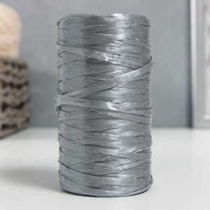 Пряжа "Для вязания мочалок" 100% полипропилен 300м/75±10 гр (серебро)