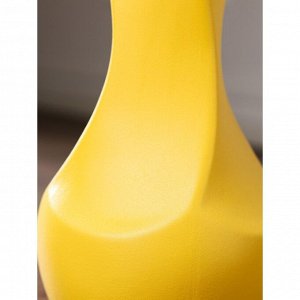 Ваза керамическая "Самбука", напольная, муар, жёлтая, 41 см