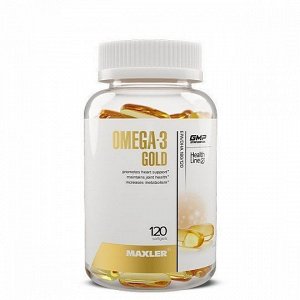 Омега 3 MAXLER Omega-3 Gold (USA) (180/120) - 120 капс.