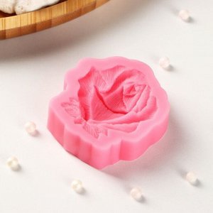 Силиконовый молд Доляна «Дикая роза», 5,5?5?1,5 см, цвет розовый