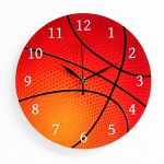 Часы настенные &quot;Баскетбольный мяч&quot;, дискретный ход, d-23.5 см