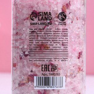 Соль для ванны с лепестками болгарской розы «Зимняя сказка», 370 г