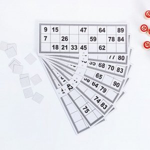 Русское лото "На каждый день", 24 карточки, карточка 8 х 22 см, бочонки из дерева