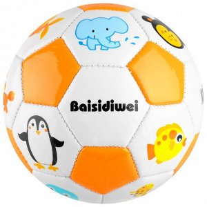 Мяч футбольный детский, ПВХ, машинная сшивка, 32 панели, размер 2, 175 г, цвета микс