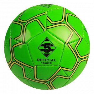 Мяч футбольный, ПВХ, машинная сшивка, 32 панели, размер 5, 275 г, цвета микс