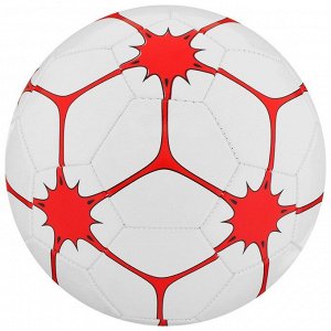 Мяч футбольный, ПВХ, машинная сшивка, 32 панели, размер 5, 260 г, цвет микс