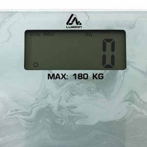Весы напольные LuazON LVE-021, электронные, до 180 кг, 2хAAА (не в комплекте)