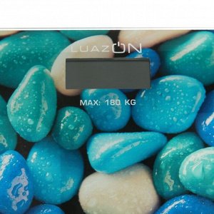 Весы напольные LuazON LVE-005 "Камни", электронные, до 180 кг, 2хAAА (не в комплекте)