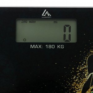 Весы напольные Luazon LVE-015 "Малахит", электронные, до 180 кг, 2хAAА (не в комплекте)