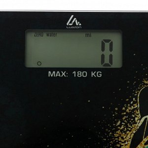 Весы напольные Luazon LVE-015 «Малахит», электронные, до 180 кг, 2хAAА (не в комплекте)