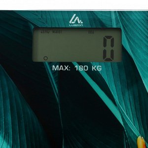 Весы напольные Luazon LVE-014 "Тропики", электронные, до 180 кг, 2хAAА (не в комплекте)