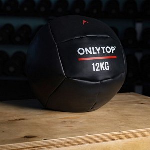 Медицинбол 12 кг ONLYTOP, d 31 см (винилискожа)