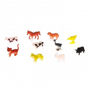 Набор фигурок животных с обучающими карточками «Домашние животные»