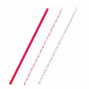 Закладки-ляссе фактурные для книг А4 (длина 38см) "LOVE", клейкий край, 3 ленты, ПИФАГОР, 112968