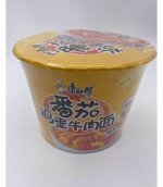 Лапша Master Kong (чашка) яичная с томатным соусом говядина 126гр. (Желтая),