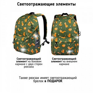 Рюкзак школьный STERNBAUER с принтом и внешним карманом 20916021