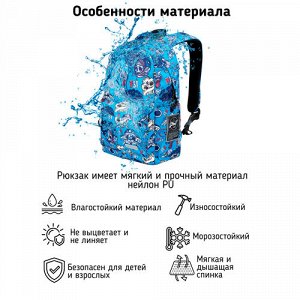 Рюкзак школьный STERNBAUER с принтом и внешним карманом 20916008