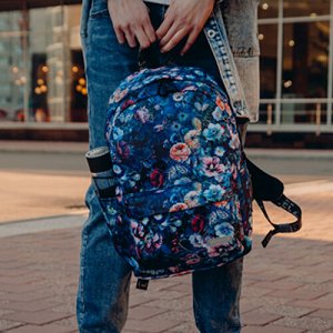 Рюкзак школьный STERNBAUER с принтом и внешним карманом 20916026