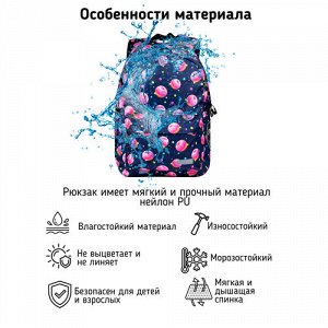Рюкзак школьный STERNBAUER с принтом и внешним карманом 20916007