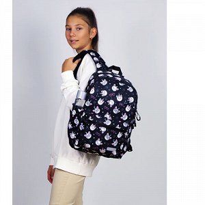 Рюкзак школьный STERNBAUER с принтом и внешним карманом 20915003