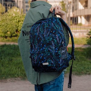 Рюкзак школьный STERNBAUER с принтом и внешним карманом 20916028