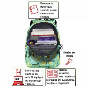 Рюкзак школьный STERNBAUER с принтом и внешним карманом 20916018