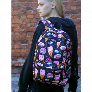 Рюкзак школьный STERNBAUER с принтом и внешним карманом 20915009