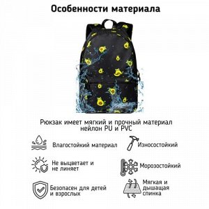 Рюкзак школьный STERNBAUER с принтом и внешним карманом 20915010