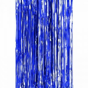 Мишура-дождик 10см, длина 1,2м, 4-х слойный, синий (Россия)