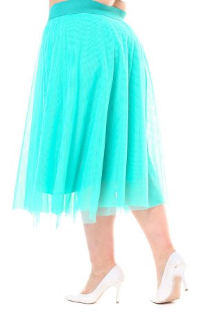 Юбка-9439 Длина платья: Французская длина; Материал: Фатин, вискоза; Цвет: Зеленый; Фасон: Юбка; Параметры модели: Рост 173 см, Размер 54
Юбка фатиновая зеленая

        &nbsp; &nbsp; Стильная юбка и