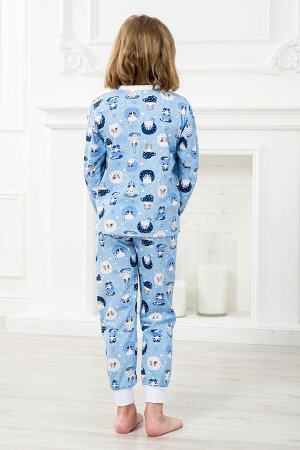Пижама детская из джемпера и брюк из кулирки Кошки