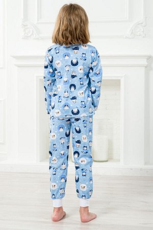Пижама детская из джемпера и брюк из кулирки Кошки