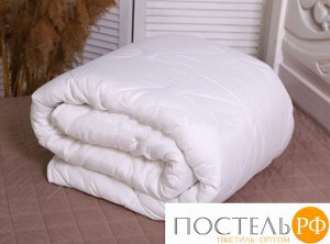Одеяло "Бамбук" всесезон. микрофибра(бел) 140*205 лента, сумка (плотность300г/м2)