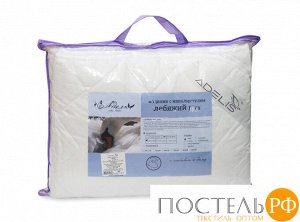 Одеяло "Лебяжий пух" облегч. тик 140*205 лента, сумка (плотность200г/м2)